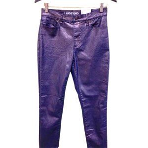 Festival Vibe Lands End metallic shimmer jeans NWT
